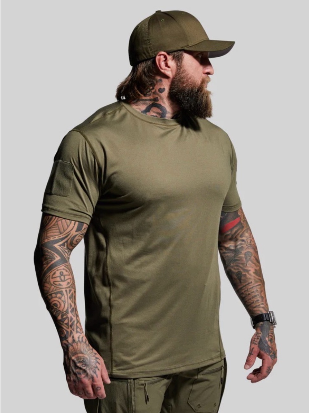 Born Primitive Olive Tactical Short Sleeve Performance Tee NWT